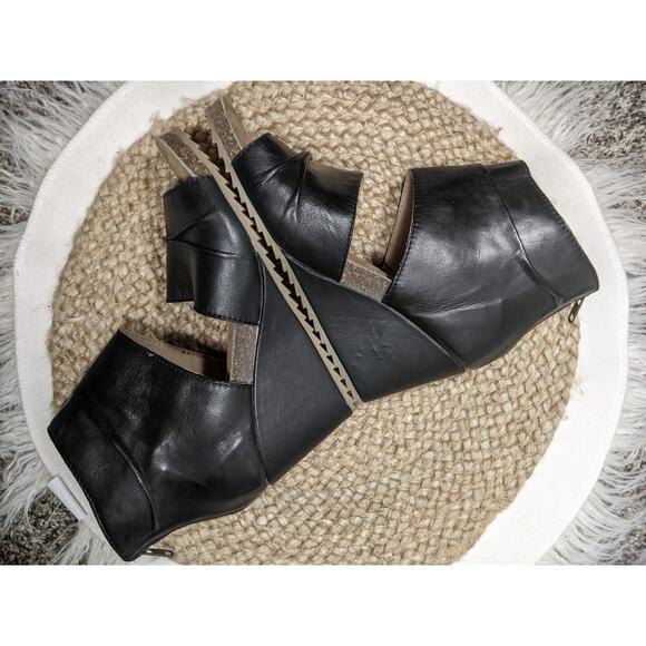 nwb Diba true black leather sandal 8.5 - Picture 2 of 10